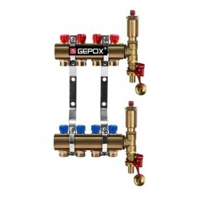 Rozdzielacz 4 obwody do grzejników C.O grzejnikowy